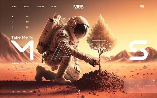 Landing page project preview for The Lika Romuna