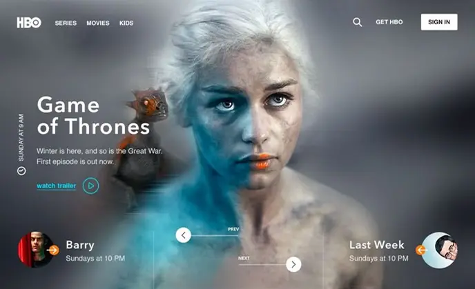 The Lika Romuna responsive screen preview
